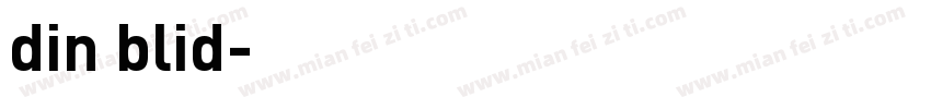 din blid字体转换
